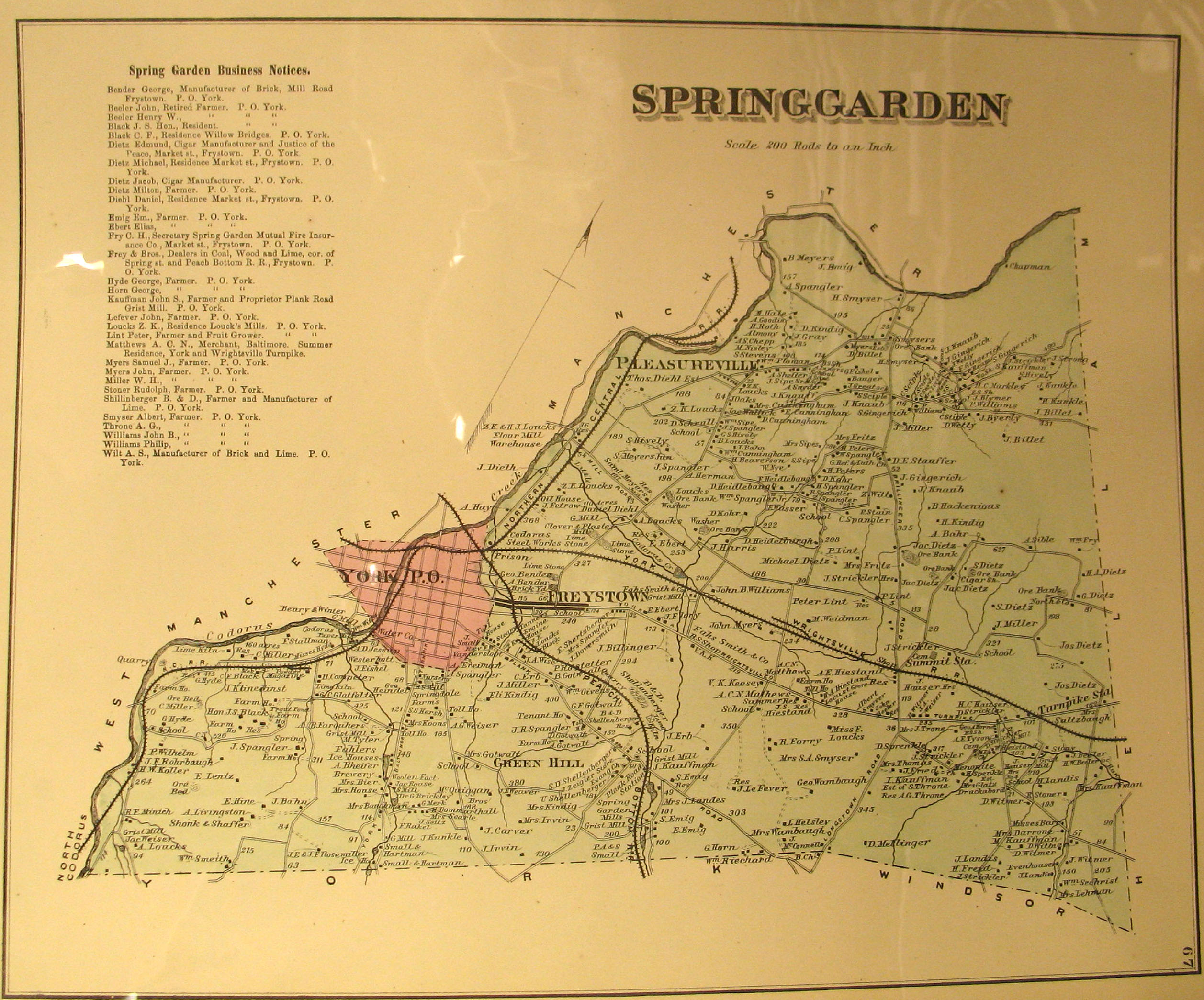 York County Landowners Ancestor Tracks